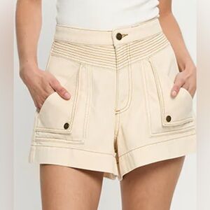 Celene Denim Short - Cream like new condition beige